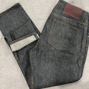 Naked & Famous Denim - Weird Guy - Red Gradient Indigo Stretch Selvedge Jeans